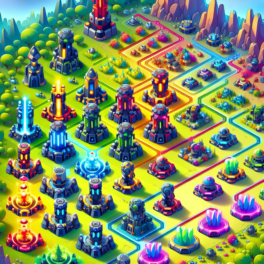 Concept art of Tower Rush game